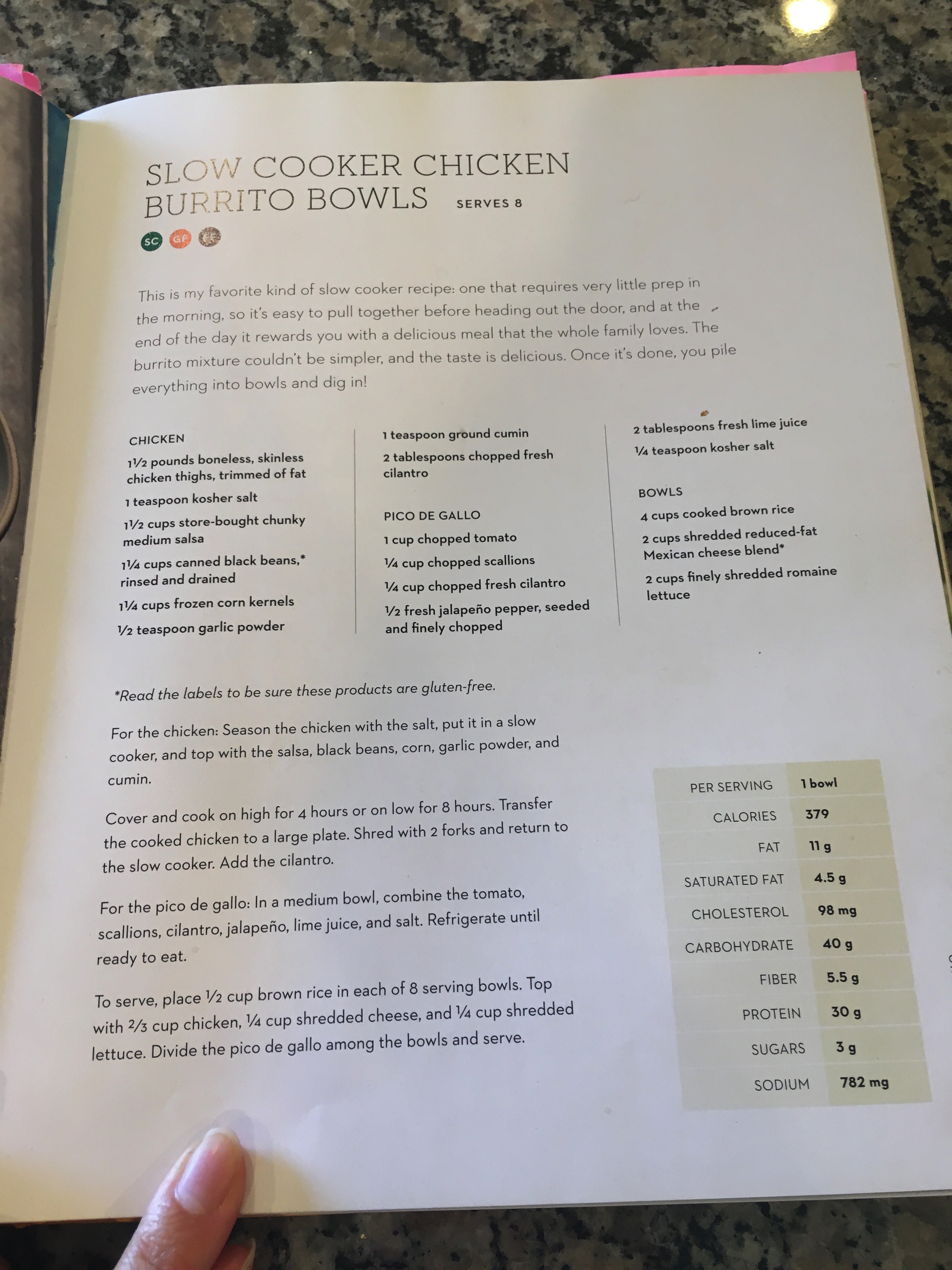 Slow Cooker Chicken Burrito Bowl