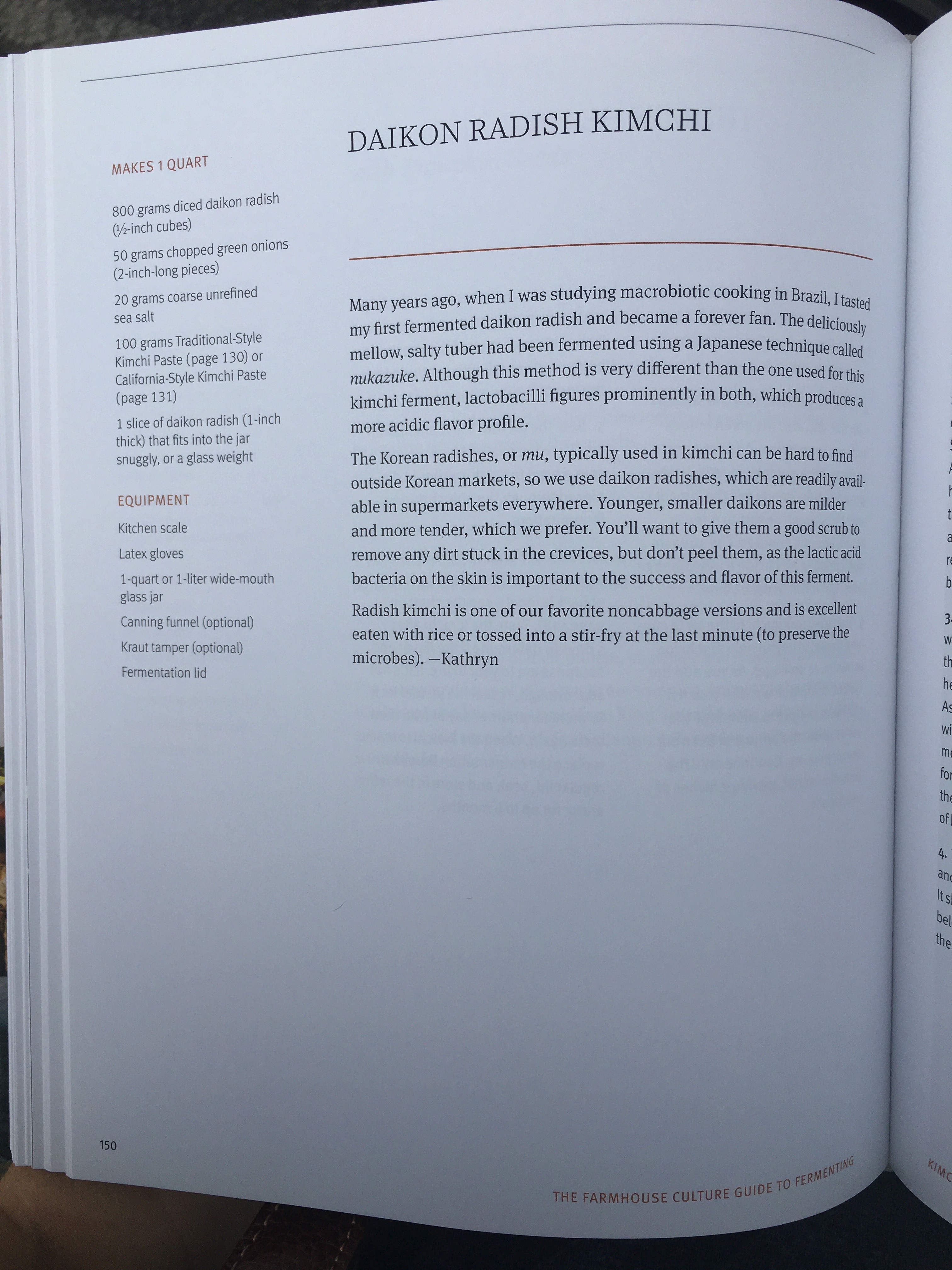 Daikon Radish Kimchi