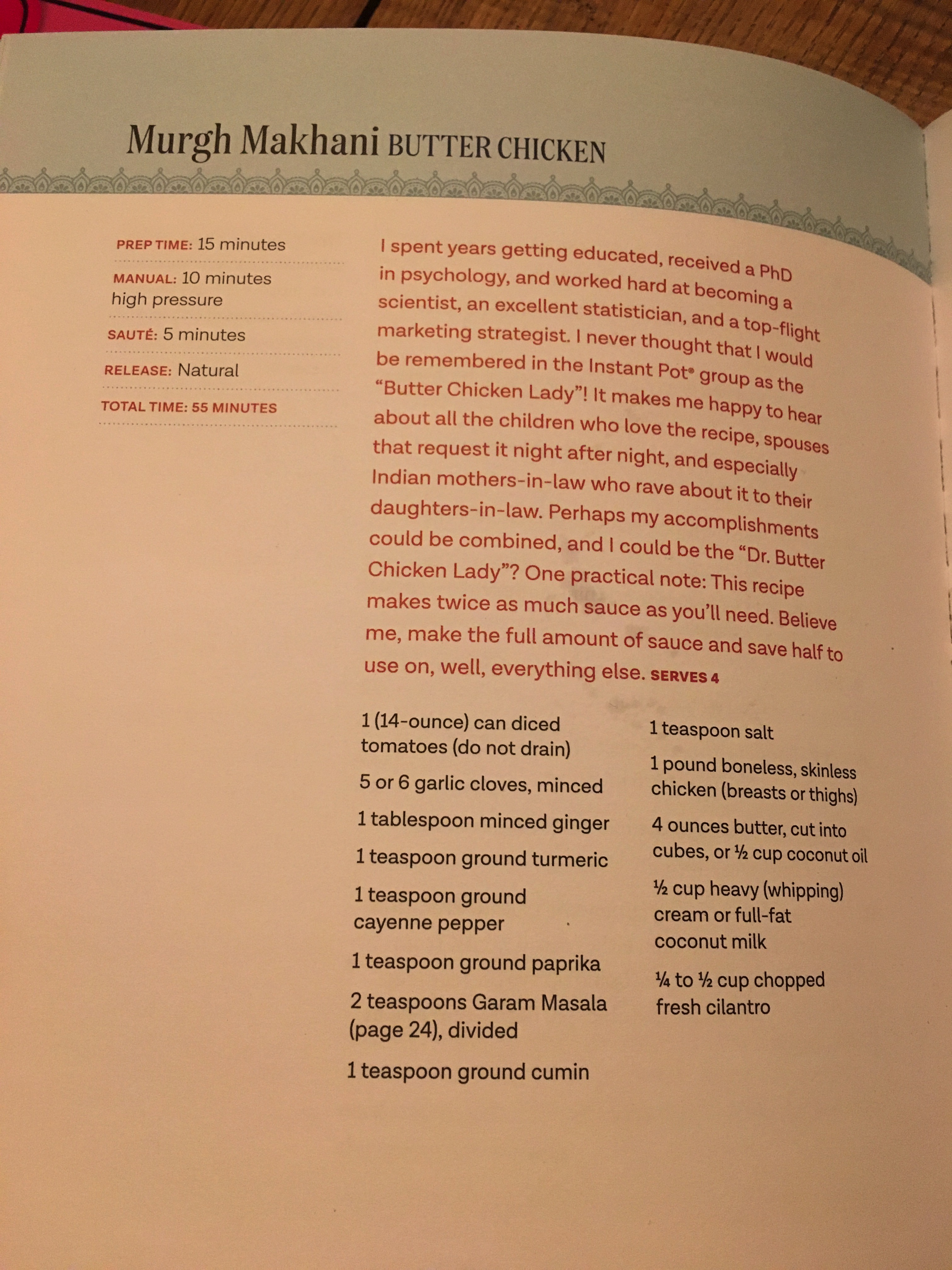 Murgh Makhani (Butter Chicken)