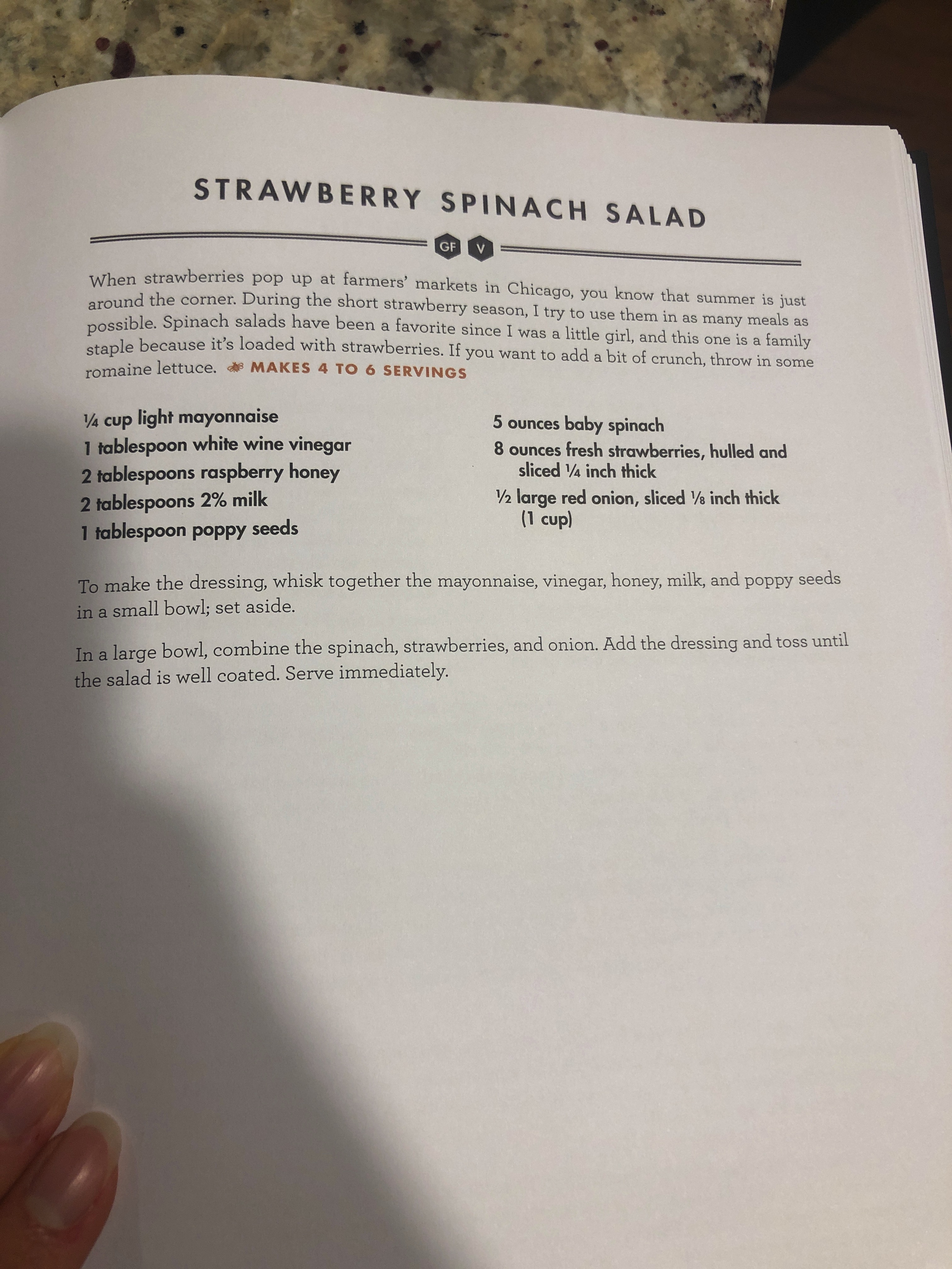 Strawberry Spinach Salad